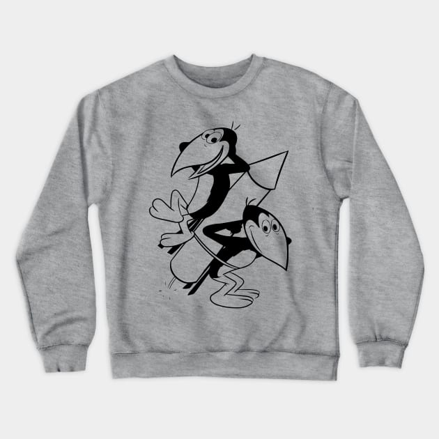 Heckle and Jeckle Crewneck Sweatshirt by kareemik